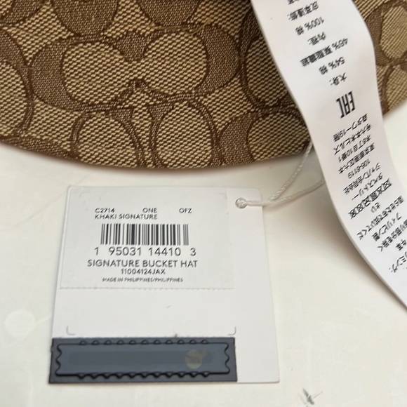 Coach New York Signature Reservable Bucket Hat one size - Picture 13 of 13